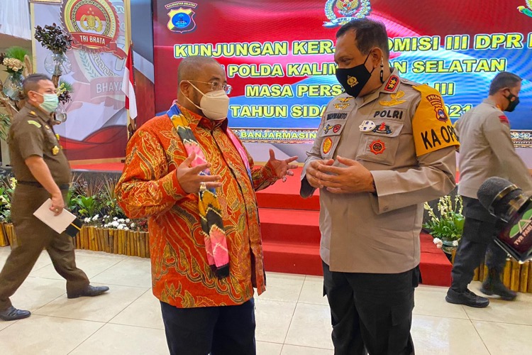 Aboebakar Alhabsyi, Apresiasi Polda Kalsel Tanggani Banjir, Dan Narkoba