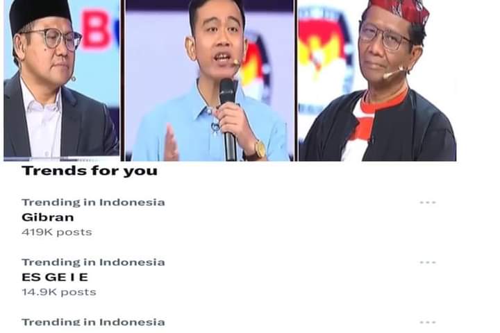 Gibran, Pemuda Milenial Yang Dianggap Culun, Katrok Berhasil Unggul Dalam Debat Cawapres Lawan Mahfud MD dan Cak Imin