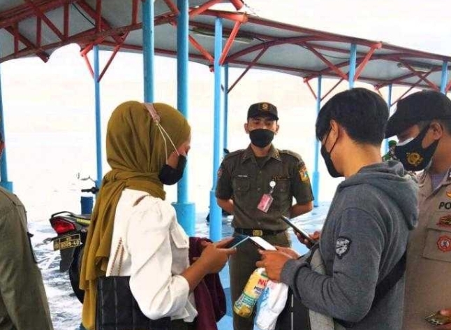 151 Penumpang Kapal Tiba di Wilayah Kep Seribu Selatan Diwajibkan Scan PeduliLindungi